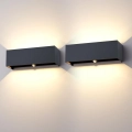 UŻYWANE Lampa ścienna 30W z czujnikiem ruchu Klighten A310/3-3000K 2 szt. IP65 antracyt