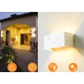 Lampa zewnętrzna LED CELAVY 2 szt. z czujnikiem ruchu IP65 ścienna biała
