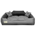 Legowisko dla psa kojec 115x95 cm personalizowane szare