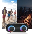 Głośnik Bluetooth NOTABRICK z oświetleniem RGB, 30 W, IPX7, czarny
