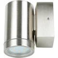 Lampa ścienna Licht-Erlebnisse nierdzewny IP64 GU10 nikiel POWYSTAWOWY