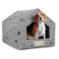 Legowisko personalizowane dla psa domek 50x40 cm H=38 cm łapy czarne