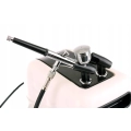 Cichy Kompresor Modelarski HS-386 Auto Stop Wentylator Filtr Aerograf 0,3mm