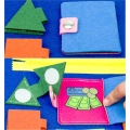 LT520 TABLICA MANIPULACYJNA DINOZAUR MONTESSORI KSIĄŻKA 3D SENSORYCZNA