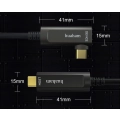 Huaham Fibre Optic USB C do kabla USB C Kabel w prawo 10 m długości transmisji Slim Slim 3,1