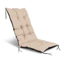 Poduszka ogrodowa 50x50x80 cm na krzesło wodoodporna beżowa