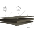 Pokrowiec na leżak plażowy 130 cm Hanse Oxford 600D zielony zimowy
