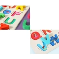 PUZZLE DREWNIANE ALFABET LITERKI NAUKA JHTOY-330