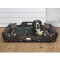 Legowisko dla psa kojec KINGDOG 115x95 cm personalizowane wodoodporne kości złote