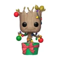 Funko POP! Marvel Happy Holidays Hulk Groot Cap Thanos 4pak SE