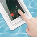 ETUI WODOODPORNE WODOSZCZELNE CASE NA TELEFON FLUORESCENCYJNE BIAŁE