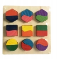 LT299 DREWNIANA UKŁADANKA FIGURY MONTESSORI
