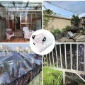 Plandeka PVC do ogrodu i altany przezroczysta wodoodporna 0,4 mm 4x4 m