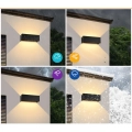 Lampy ogrodowe Kingwen 2 szt 30W czarne IP65 3000K regulowany kąt