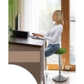 Hoker biurowy EZSIDE ergonomiczny regulowany zielony POWYSTAWOWY