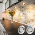 UŻYWANE Obrotowe reflektory LED 12 szt. 6W IP44 do łazienki 3-stopniowe ciepła biel 3000K