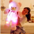 Pluszowy miś z oświetleniem LED 50 cm różowy świecąca przytulanka dla dzieci z lampkami LED w środku