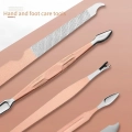 Zestaw do manicure i pedicure 24 narzędzi profesjonalny komplet do pielęgnacji paznokci rąk i stóp w domu lub salonie