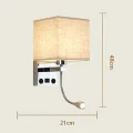 Lampa LED do czytania regulowana ALLOMN gęsia szyja USB chrom POWYSTAWOWY