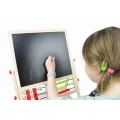 DUŻA DREWNIANA TABLICA MAGNETYCZNA STOJĄCA KREDOWA LICZYDŁO POTYKACZ 6W1