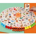 Gra edukacyjna drewniane klocki Montessori 907
