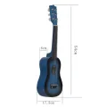 Gitalele niebieskie 6-strunowa mini gitara hybryda ukulele podróżna hit