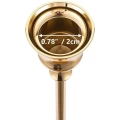 Świecznik metalowy złoty Romadedi 10x3 sztuki (30 sztuk) 15/18.5/23.5 cm