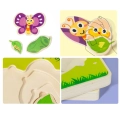 DREWNIANE PUZZLE MONTESSORI DLA DZIECI MOTYLEK MWZ-3155