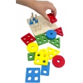 SORTER DREWNIANA UKŁADANKA LOGICZNO ZRĘCZNOŚCIOWA