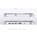 Hub USB-C z obudową dysku twardego dla Mac Mini M1 rozszerzenie portów i miejsce na dysk SSD, idealne dopasowanie do Mac Mini