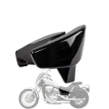 Osłony akumulatora PSLER do Honda VLX600 VT600 Shadow czarne POWYSTAWOWE