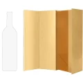 Opakowanie na butelki wina prezentowe 33×10,4×9,6 cm składane złote 6 szt