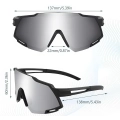 Okulary sportowe JUNDINGYUN z 5 wymiennymi soczewkami, 100% UV