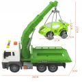 POMOC DROGOWA ZIELONA LAWETA 1:16 HOLOWNIK SAMOCHÓD ŚWIATŁA DŹWIĘK + AUTO