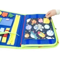 LT520 TABLICA MANIPULACYJNA DINOZAUR MONTESSORI KSIĄŻKA 3D SENSORYCZNA