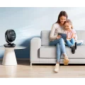Wentylator stołowy cichy FTOTHH XD-1589F 22dB 3 prędkości regulacja 90° 3D turbo czarny