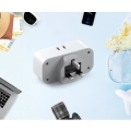 Adapter TESSAN TS-321-UK Wtyczka, 4 w 1 Wtyczka UK, z 2 gniazdami i 2 USB