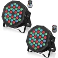 Reflektory LEDx2 ZonQoonz ZQ01104 36W z pilotem 7 trybów świecenia, zestaw