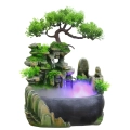 Stołowy wodospad Bonsai Feng Shui RESTEQ z oświetleniem i mgłą