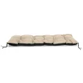 Poduszka ogrodowa 120x40 cm wodoodporna na ławkę palety beżowa