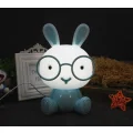 LAMPA LAMPKA BIURKOWA NOCNA DLA DZIECI KRÓLIK LED NIEBIESKA