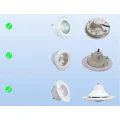 Lampa basenowa LED LyLmLe R-PL01 PAR56 35W płaska IP68 RGB 12V AC zmiana kolorów POWYSTAWOWY
