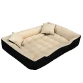 Legowisko dla psa kojec ECCO 145x115 cm wodoodporne beżowe