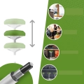 Hoker biurowy EZSIDE ergonomiczny regulowany zielony POWYSTAWOWY