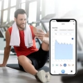 Waga podłogowa Retoo E032 z analizą masy ciała 2xAAA do 180 kg