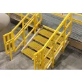 Stopnie schodowe przemysłowe z kraty FRP 270×1200×38mm odporne na korozję