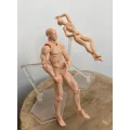 Zestaw ruchomych modeli figurek manekinów 2 szt figurki do rysunku szkicowania pozowania arty model