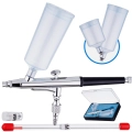Aerograf Modelarski Precyzyjny PRO Dysza 0,3mm Double Action Dwa Zbiorniki