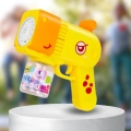 PISTOLET NA BAŃKI MYDLANE Aparat DO TWORZENIA BANIEK MYDLANYCH + PŁYN ŻÓŁTA ŻYRAFA