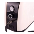 Cichy Kompresor Modelarski HS-386 Auto Stop Wentylator Filtr Aerograf 0,3mm